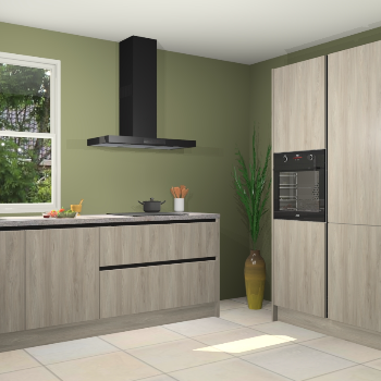 Vuren greeploze keuken Monaco 59802