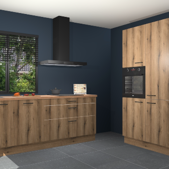 Gouden eiken keuken Monaco 59991