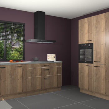 Chocolade eiken keuken Monaco 60123