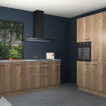 Chocolade eiken keuken Monaco 60124