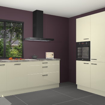 Magnolia hoogglans keuken Monaco 60940