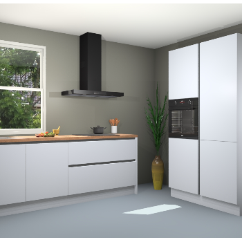 Sneeuwwitte greeploze keuken Monaco 61078