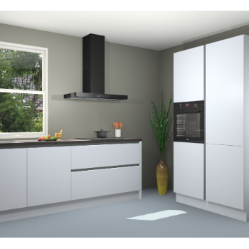 Sneeuwwitte greeploze keuken Monaco 61091