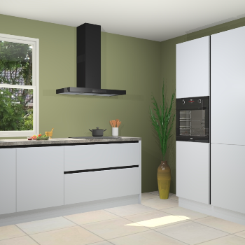 Sneeuwwitte greeploze keuken Monaco 61101