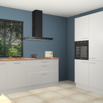 Zijdegrijze keuken Monaco 61191