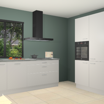 Zijdegrijze keuken Monaco 61224