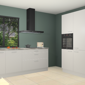 Zijdegrijze keuken Monaco 61236