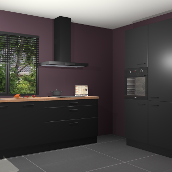 Zwarte keuken Monaco 61538