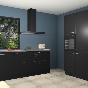 Zwarte keuken Monaco 62432