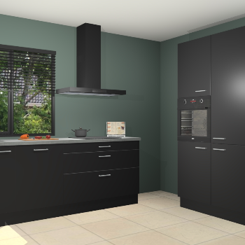 Zwarte keuken Monaco 62433