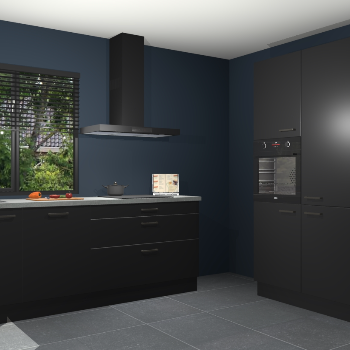 Zwarte keuken Monaco 62436