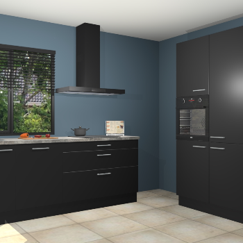 Zwarte keuken Monaco 62444