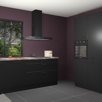 Zwarte keuken Monaco 62447