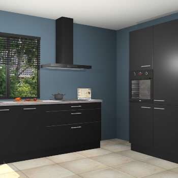 Zwarte keuken Monaco 62450