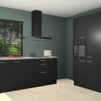 Zwarte keuken Monaco 62451