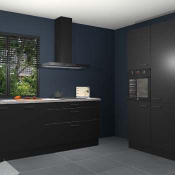 Zwarte keuken Monaco 62454