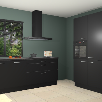 Zwarte keuken Monaco 62457