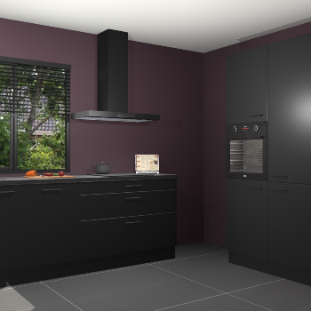 Zwarte keuken Monaco 62459