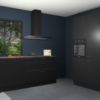 Zwarte keuken Monaco 62460