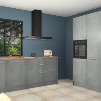 Beton parelgrijs keuken Monaco 62661