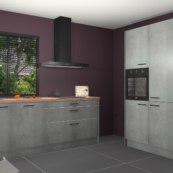 Beton parelgrijs keuken Monaco 62664