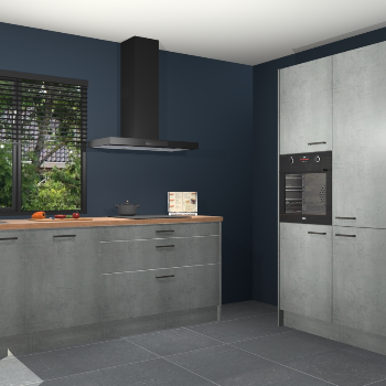 Beton parelgrijs keuken Monaco 62665