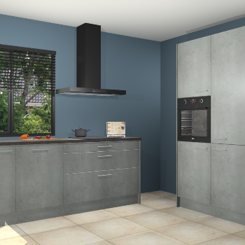 Beton parelgrijs keuken Monaco 62692