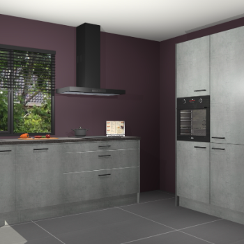 Beton parelgrijs keuken Monaco 62695