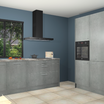 Beton parelgrijs keuken Monaco 62698