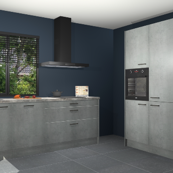 Beton parelgrijs keuken Monaco 62702