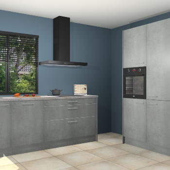 Beton parelgrijs keuken Monaco 62704