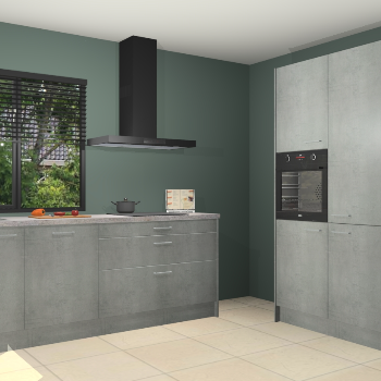 Beton parelgrijs keuken Monaco 62705