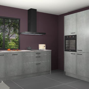 Beton parelgrijs keuken Monaco 62707