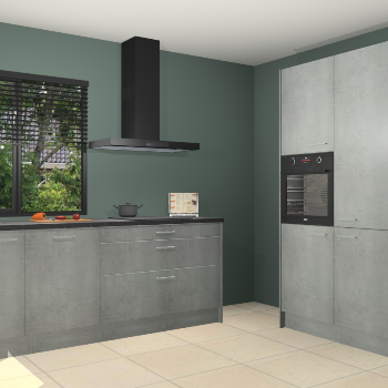 Beton parelgrijs keuken Monaco 62711