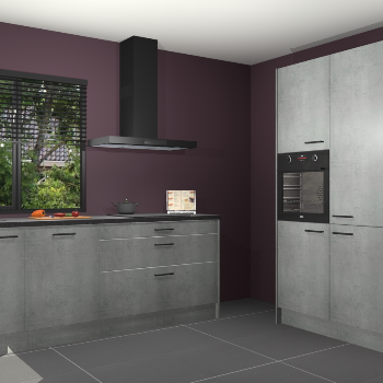 Beton parelgrijs keuken Monaco 62713