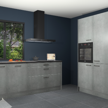 Beton parelgrijs keuken Monaco 62714