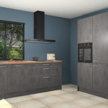 Beton antraciet keuken Monaco 62794