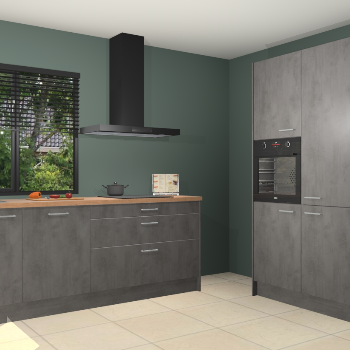 Beton antraciet keuken Monaco 62795