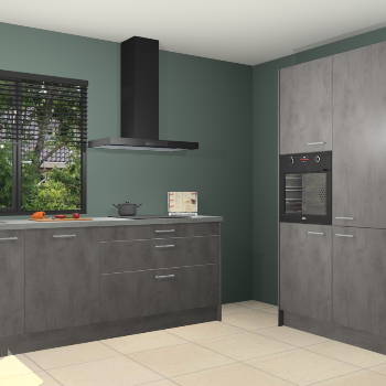 Beton antraciet keuken Monaco 62815