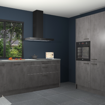 Beton antraciet keuken Monaco 62818