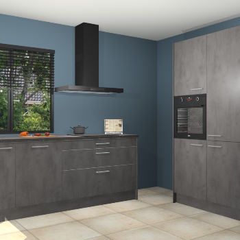 Beton antraciet keuken Monaco 62820