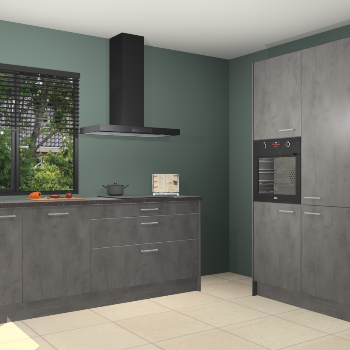 Beton antraciet keuken Monaco 62821