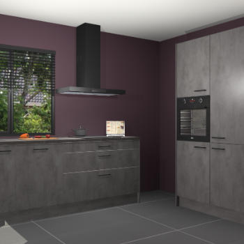 Beton antraciet keuken Monaco 62823