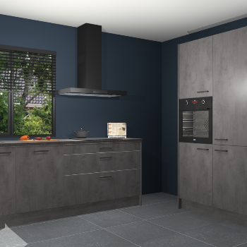 Beton antraciet keuken Monaco 62824