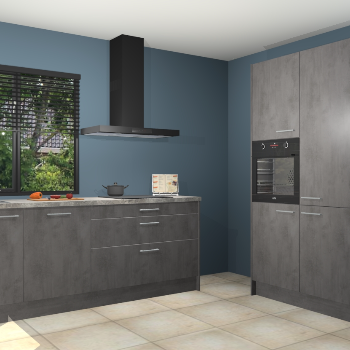 Beton antraciet keuken Monaco 62826