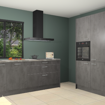 Beton antraciet keuken Monaco 62827