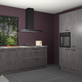 Beton antraciet keuken Monaco 62829