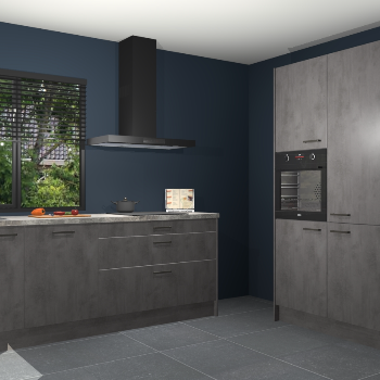 Beton antraciet keuken Monaco 62830