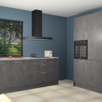 Beton antraciet keuken Monaco 62832