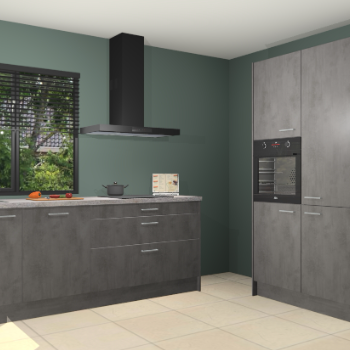 Beton antraciet keuken Monaco 62833